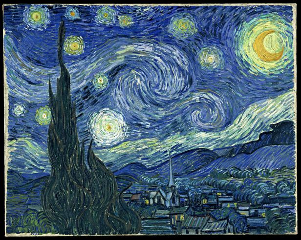 Vincent Van Gogh, Notte stellata, 1889, olio su tela, 73.7×92.1 cm, Museum of Modern Art, New York