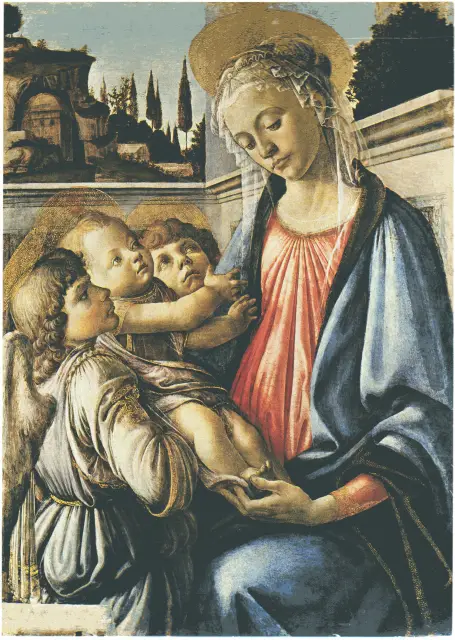 Sandro Botticelli, Madonna col bambino e due angel